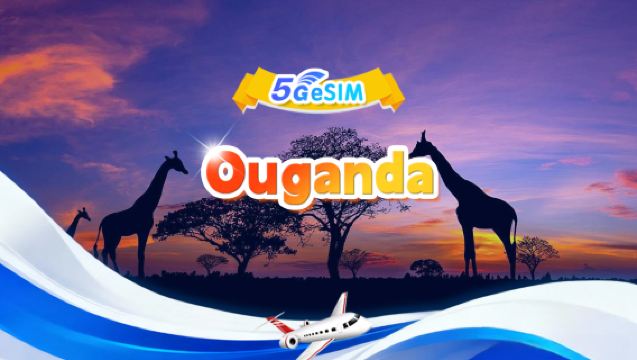eSIM 5G Ouganda|Forfait tout compris|Total de 1 Go à 30 Go|3-30 jours|Format 24 heures|Code QR