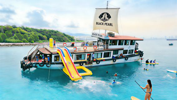 【黑珍珠號郵輪】芽莊出海三島遊 黑島浮潛+溜滑梯+龍蝦BBQ