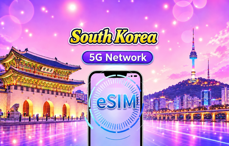 South Korea 5G eSIM | Supports Google Maps / ChatGPT | Daily/Total Data Plans | 24-Hour Billing | 1–30 Days | QR Code