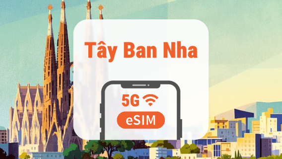 eSIM 5G Tây Ban Nha | 3 mạng • All AI & TikTok | 1–30 ngày | QR Code