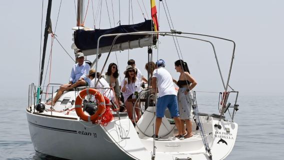 Marbella: luxury sailing experience ,dolphins,drinks,snack
