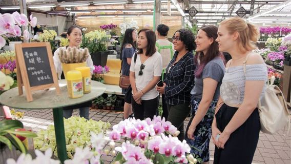 Tur pasar bunga Yangjae dan pengalaman merangkai bunga di Seoul (Hanya untuk non-warga Korea)