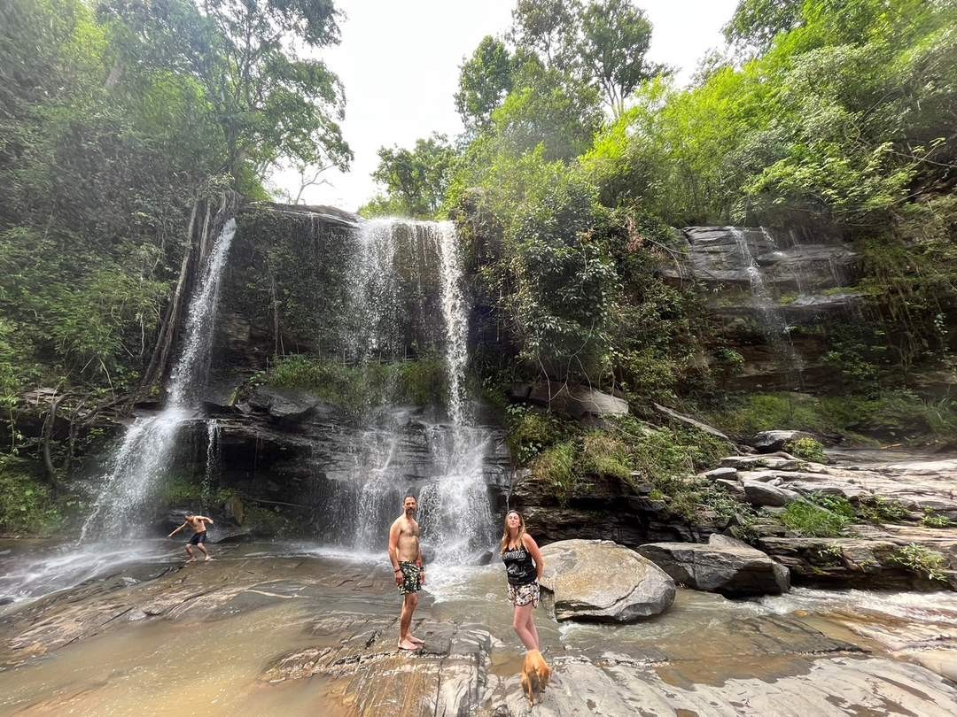 Half day Elephant Care + 1hr Trekking + Waterfall + Bamboo Rafting