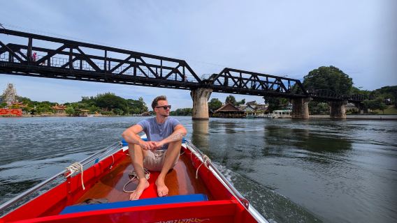Kanchanaburi: tour panoramico del fiume Kwai in longtail privato