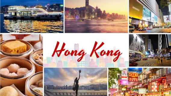 Hongkong-Abendtour: Victoria Harbour Cruise, mit einem Michelin-Stern ausgezeichnetes Dim Sum und Sonnenuntergangsansicht