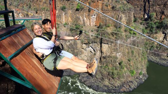 Victoriafälle: Zipline-Erlebnis mit Transfers