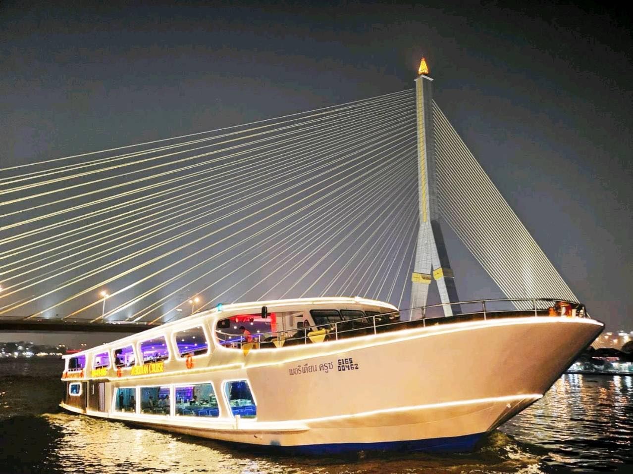 [Official Chao Phraya River Cruise] The  Meridian 1 Cruise Ticket + Buffet | Optional Cabin