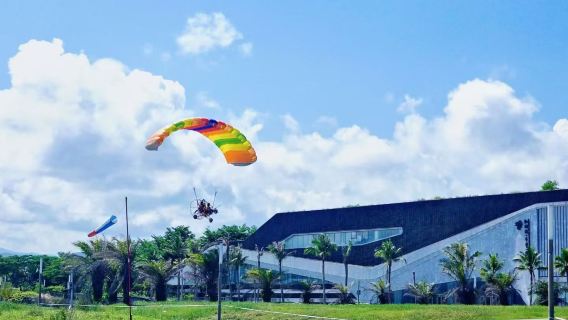 三亞海棠灣紅樹林動力滑翔傘飛行體驗【專業教練帶飛+團建/家庭/親子出遊優選】