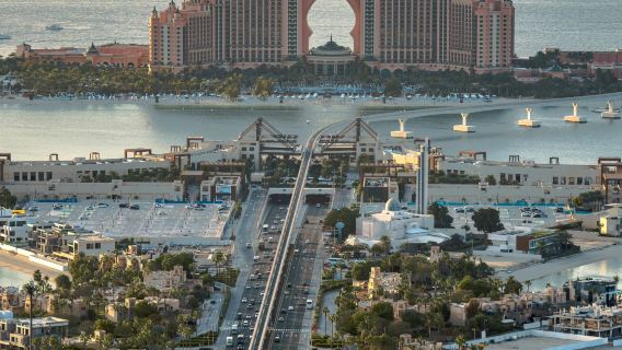 杜拜 ▎極限挑戰  棕櫚島跳傘+深海潛水+飛索【一日包車遊】