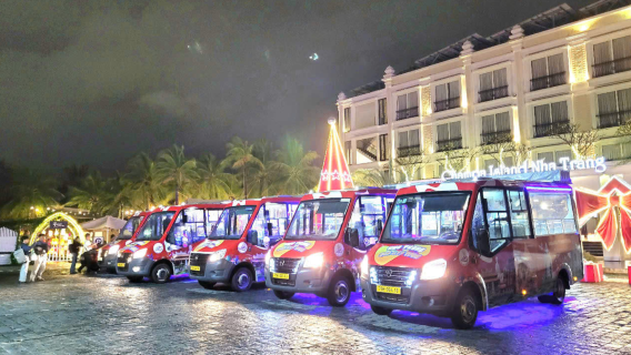 Nha Trang hop-on hop-off daytime bus ticket optional one-way/4 hr/24 hr