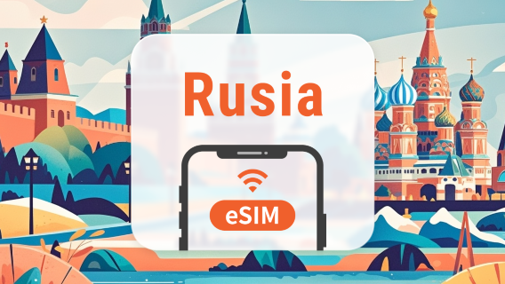 eSIM Rusia | 20GB de datos totales | 5–30 días | Código QR