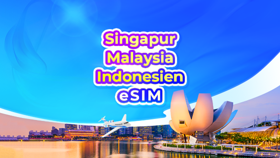 5G eSIM in Singapur/Malaysia/Indonesien | Tagespreisplan / Gesamtdatenvolumen | 1-30 Tage | 24-Stunden-Abrechnung | QR-Code