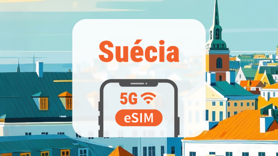 Suécia 5G eSIM | Rede Dupla • Todos os AI & TikTok | 1–30 Dias | Código QR