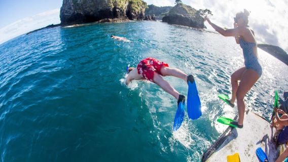 From Paihia: The Rock Adventure Overnight Cruise