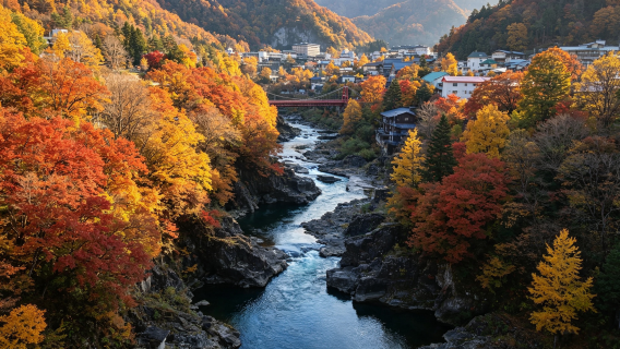北海道賞楓一日遊洞爺湖+豐平峽+定山溪溫泉紅葉特色午餐 札幌出發