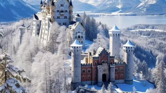 Jerman Munich - Istana Neuschwanstein - Jambatan Marien - Tasik Alps - Sewaan Peribadi Bahasa Cina Nikmati Perjalanan