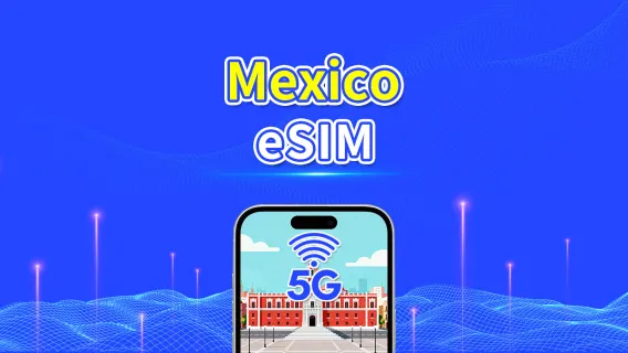 eSIM Messico | 5G/4G | Pacchetto giornaliero/dati | Dati ad alta velocità | Validità 24 ore | 1-30 giorni | Codice QR