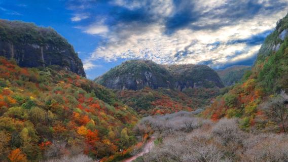 銅川溪山勝境風景區【秋意正濃，丹霞紅葉引人醉，包車出行】
