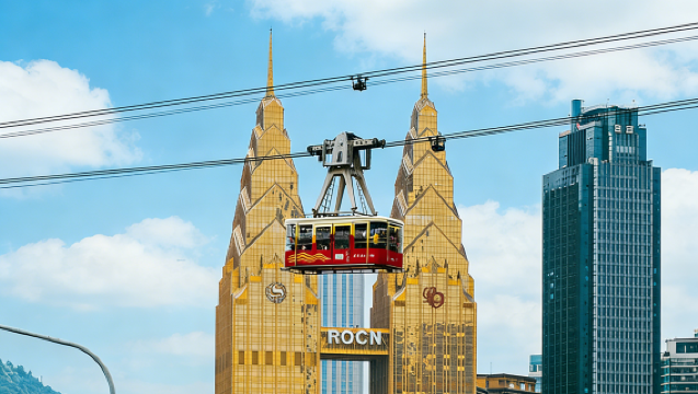 1-day tour of Yangtze River Cableway + Light Rail Through Buildings + Hongya Cave + Ciqikou + Baigongguan + Zhazidong in the city