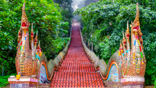 Excursão de meio dia a Doi Suthep com opção de visita à Vila Hmong/Baan Kang Wat/Tour ao nascer e pôr do sol