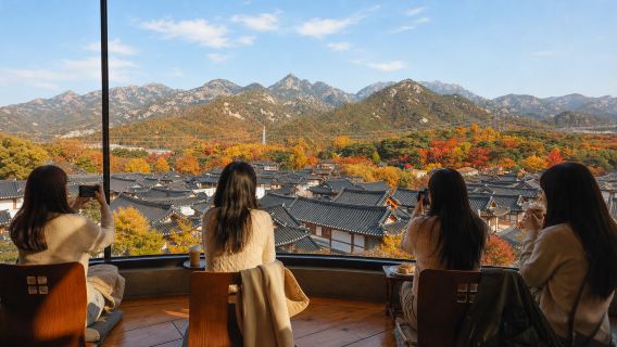 Departing from Seoul | Ansan Maple Road + Waterfall Cafe + Herb Museum + Hanok Village Day Tour