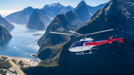 Milford Sound / Piopiotahi scenic flight + Mitre Peak cruise | Fixed-wing aircraft/helicopter optional