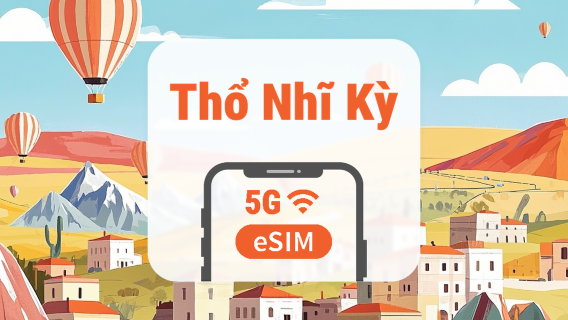 eSIM 5G Thổ Nhĩ Kỳ | Phủ sóng cả 3 nhà mạng • All AI & TikTok | 1–30 ngày | QR Code