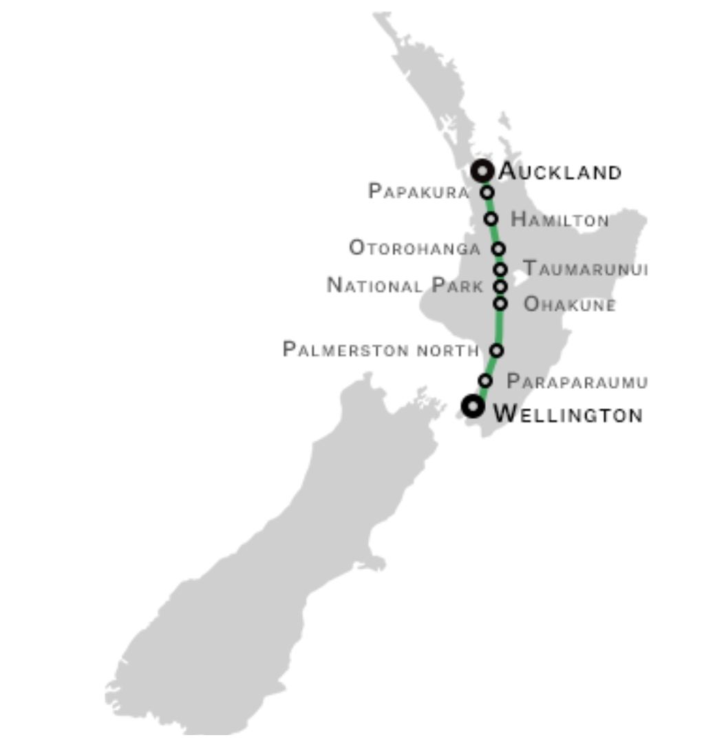 New Zealand Auckland Train - New Zealand Wellington Train - New Zealand Hamilton Scenic Train - New Zealand Scenic Train Tours