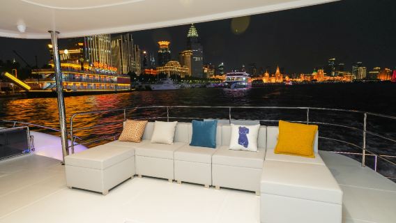 【上海遊艇18888圓桌海鮮姿造套餐】上海外灘70呎雙體豪華遊艇180分鐘包船含夜遊黃浦江+靜泊享用海鮮大餐