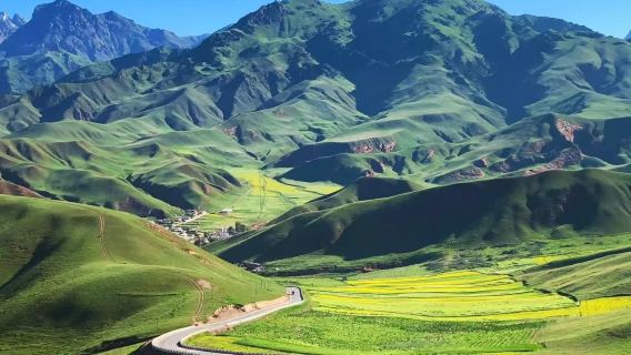Menunggang kuda berputar ◆ Gunung Zhuor + Padang Rumput Qilian + Gangshika [pelbagai pakej boleh dipilih] lawatan sehari