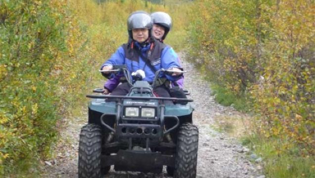 Kiruna: ATV Tour with Overnight Stay and Sauna