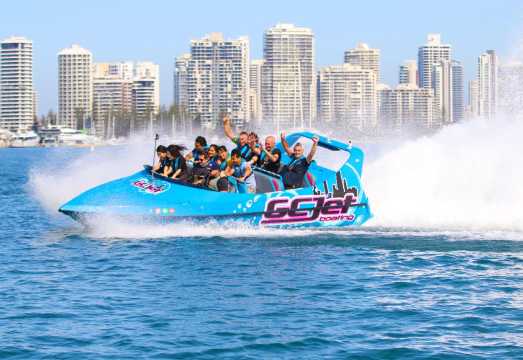Gold Coast water activities: jet speedboating/jet ski/parasailing [located near Main Beach Sea World | some packages include Surfers Paradise... AUD 53.67