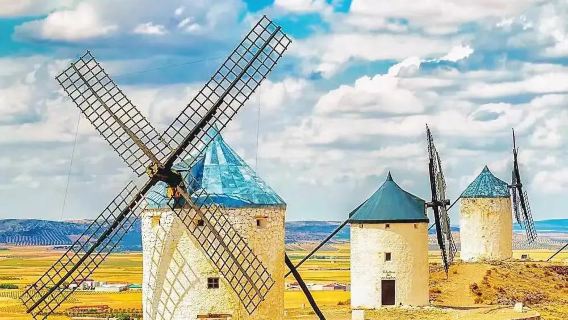 西班牙馬德里出發孔蘇埃格拉風車小鎮+托萊多【中文包車一日遊】