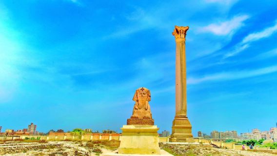 【兩人成團】埃及亞歷山大一日遊龐培柱+凱特貝城堡（開羅來回）