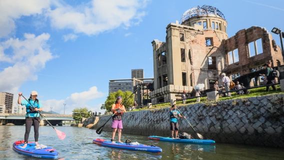 Hiroshima atomic bomb dome half-day private SUP paddleboarding experience