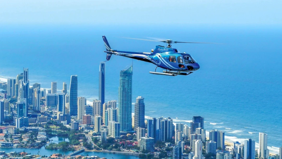 Tour en helicóptero por Surfers Paradise en la Costa de Oro: experiencia de 5/10/15 minutos + múltiples franjas horarias disponibles + ruta costera escénica/varios puntos de interés