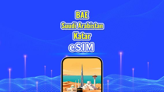 BAE/Suudi Arabistan/Katar eSIM 5G | Günlük Plan/Toplam Data Paketi | 1-30 Gün | 24 Saatlik Ücretlendirme | QR Kodu
