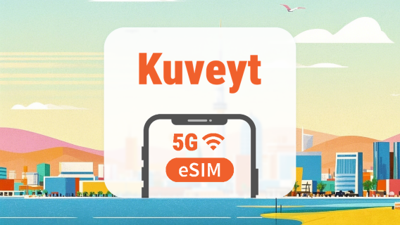 Kuveyt 5G eSIM | 3 Operatörde Tam Kapsama • Tüm AI & TikTok | 1–30 Gün | QR Kod