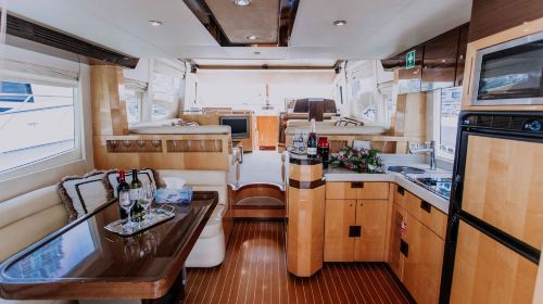 Ride the Waves in Dubai with 56ft Majesty Yacht Transport Passes 9
