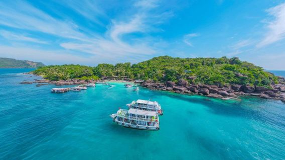 excursión de un día a la isla de Phu Quoc + Nasi Khesar Nasi + Isla Kangkit + Isla Van Tuy [Recorrido por 3 islas, incluye almuerzo y snorkel]