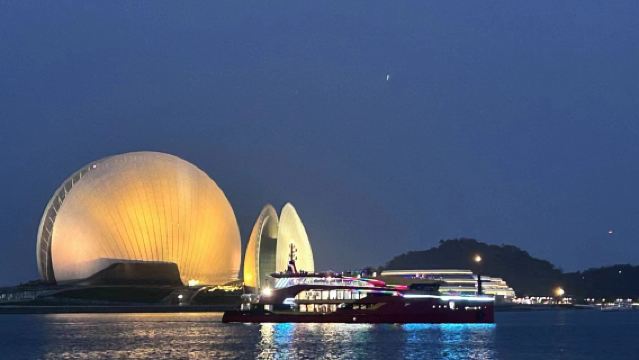 珠海九洲港【海上看港珠澳大橋】·海上看珠海