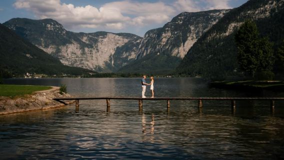 Sesión de fotos privada de vacaciones con fotógrafo en Hallstatt