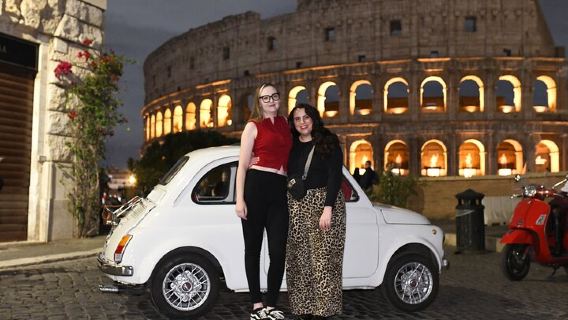 Fiat500 Night&Day Photoshoot, with a Roman, pickup included