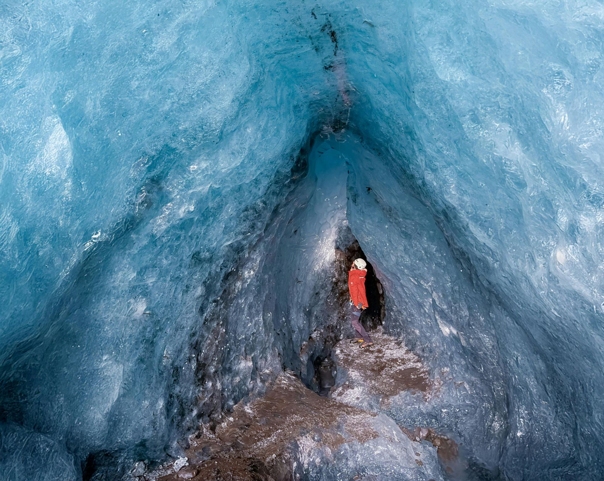 Escursione sul ghiacciaio Vatnajökull e grotta di ghiaccio blu nella zona di Skaftafell, Islanda - inclusa attrezzatura per escursioni
