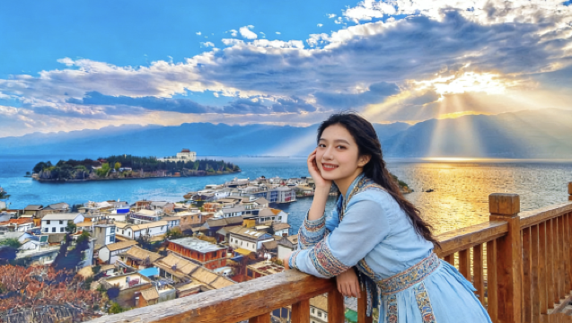 Lijiang Dali 1-day tour [Small group of 8-16 people + Shuanglang + Santorini + Panxi S Bay]