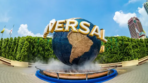 Singapura: Perjalanan satu hari ke Pulau Sentosa + Universal Studios + Pantai Putih + Wings of Time + Kereta Gantung