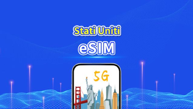 eSIM USA | 5G/4G | Pacchetto dati giornaliero/totale | 1–30 giorni | Fatturazione 24 ore | Codice QR
