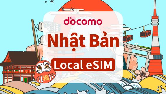 eSIM 4G Docomo Nhật Bản | Gói hàng ngày / Gói tổng lưu lượng | Có thể sử dụng TikTok & ChatGPT | 1-30 ngày | Tính phí theo ngày tự nhiên | Mã QR