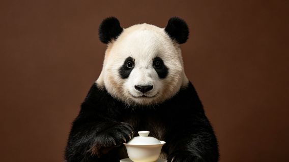 Dagstur till Pandabasen + Pengzhen Gamla Tehus: Söta pandor + Hantverkstraditioner + Vardagsliv