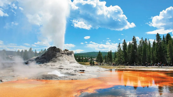 Passeio de um dia ao Parque Nacional de Yellowstone + Gêiser Old Faithful + Piscina Morning Glory + Grande Fonte Termal Prismática nos EUA